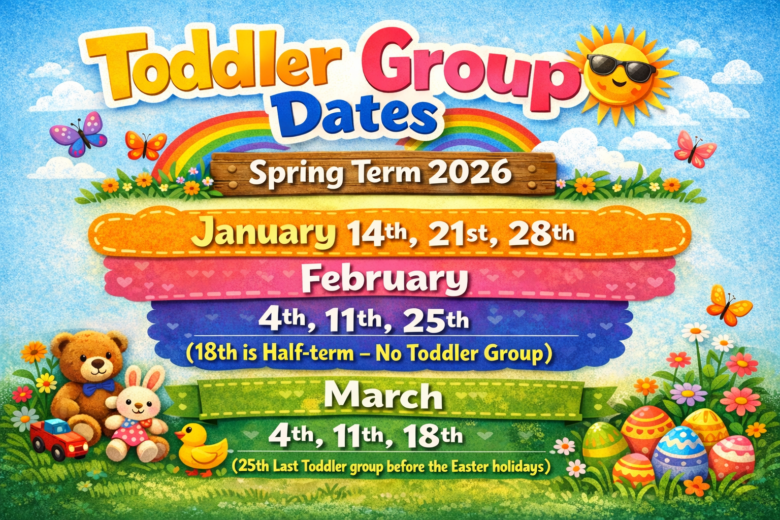 Toddler Group dates
